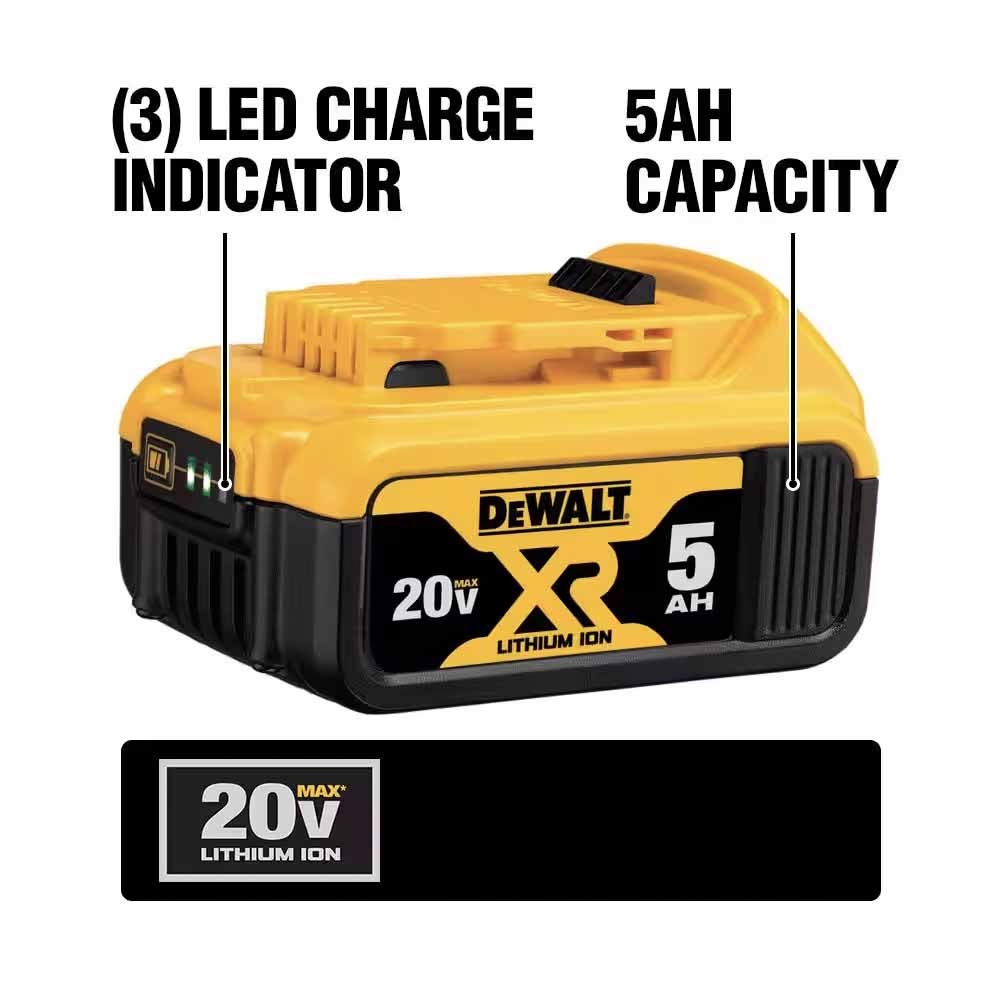 DeWalt DCB205C 20V Max 5Ah Battery Starter Kit