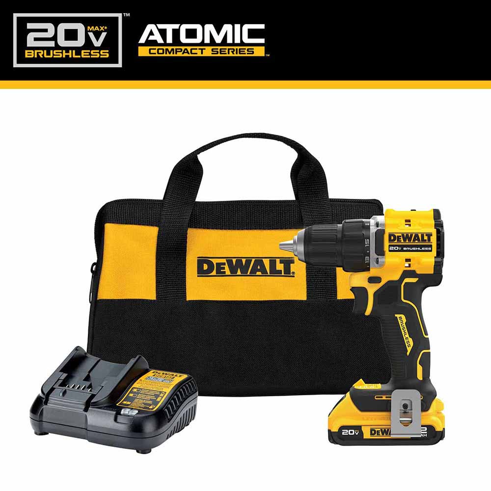 DeWalt DCD794D1 ATOMIC COMPACT SERIES 20V MAX Brushless Cordless 1/2 in. Drill/Driver Kit