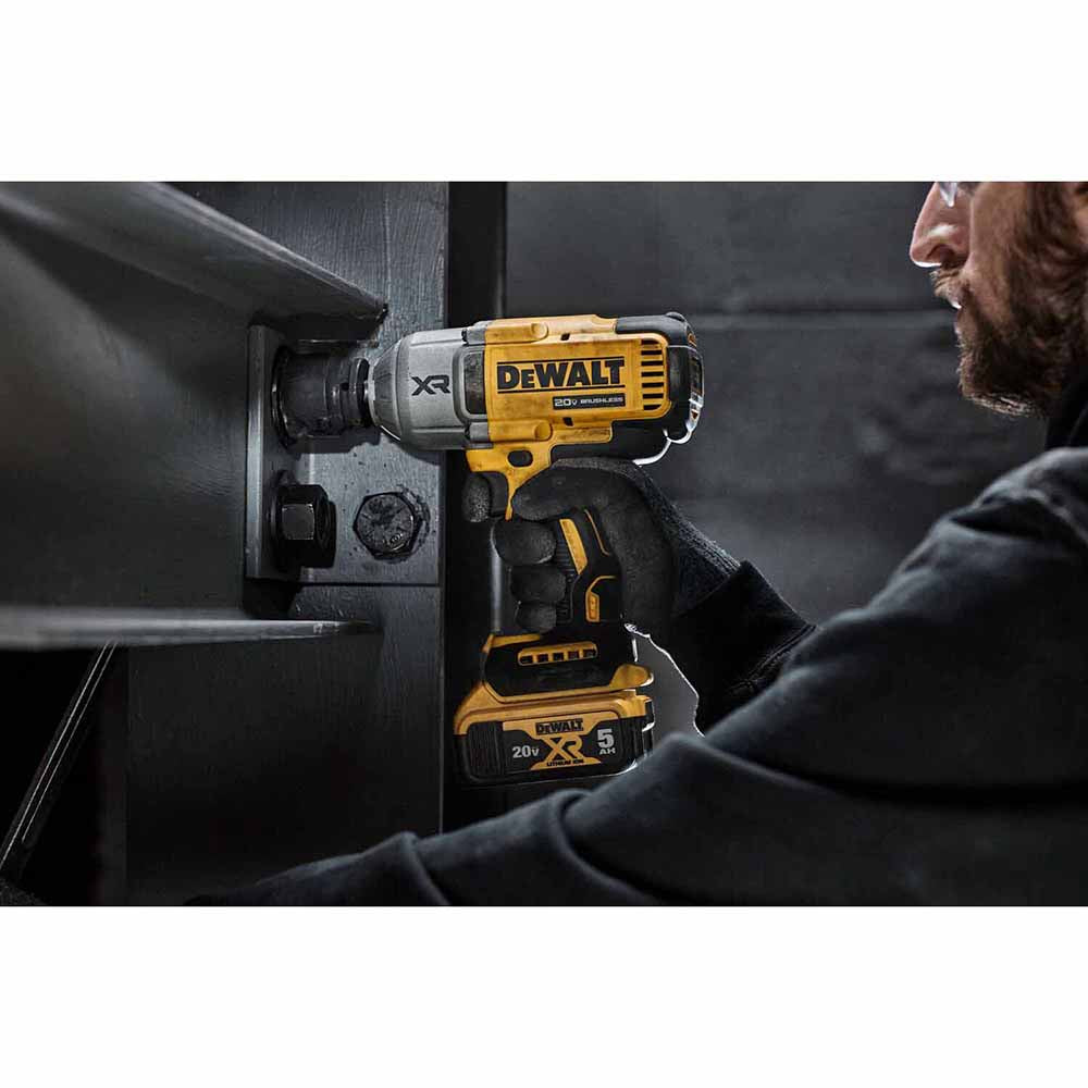 DeWalt DCF900P1 20V MAX XR 1/2-In High Torque Impact Wrench w/ Hog Ring Anvil w/ (1) 5.0 Ah Battery & Charger Kit