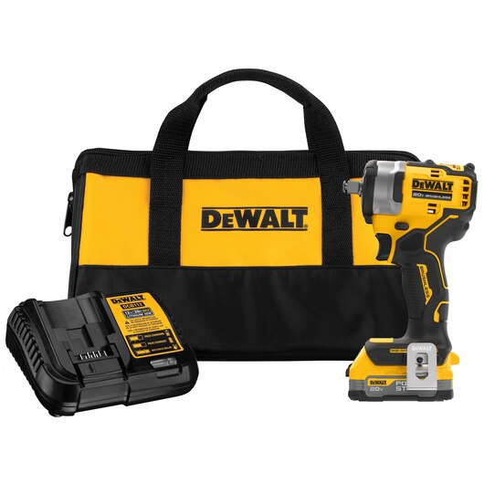 DeWalt DCF911E1 20V Impact Wrench with POWERSTACK Battery