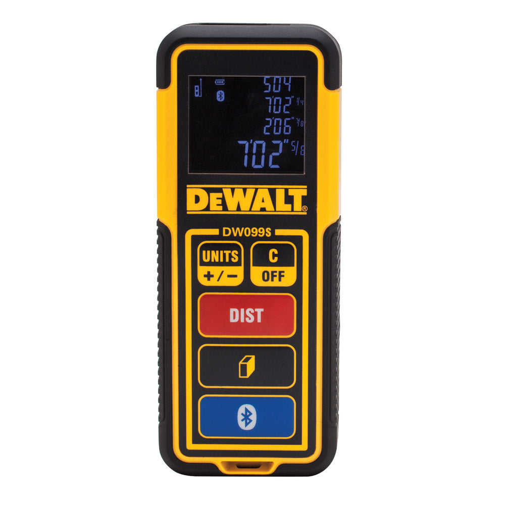DeWalt DW099S 100 ft Bluetooth-Enabled Laser Distance Measurer