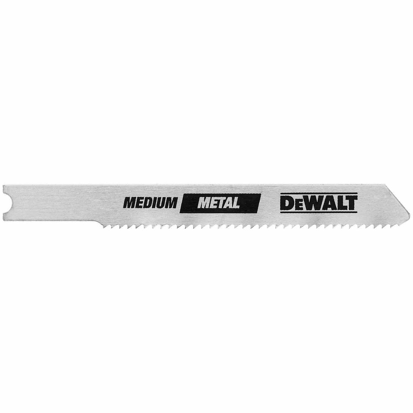 DeWalt DW3726-5 3" 24 TPI U-Shank Thin Metal Cutting Cobalt Steel Jig Saw Blade - 5 Pack