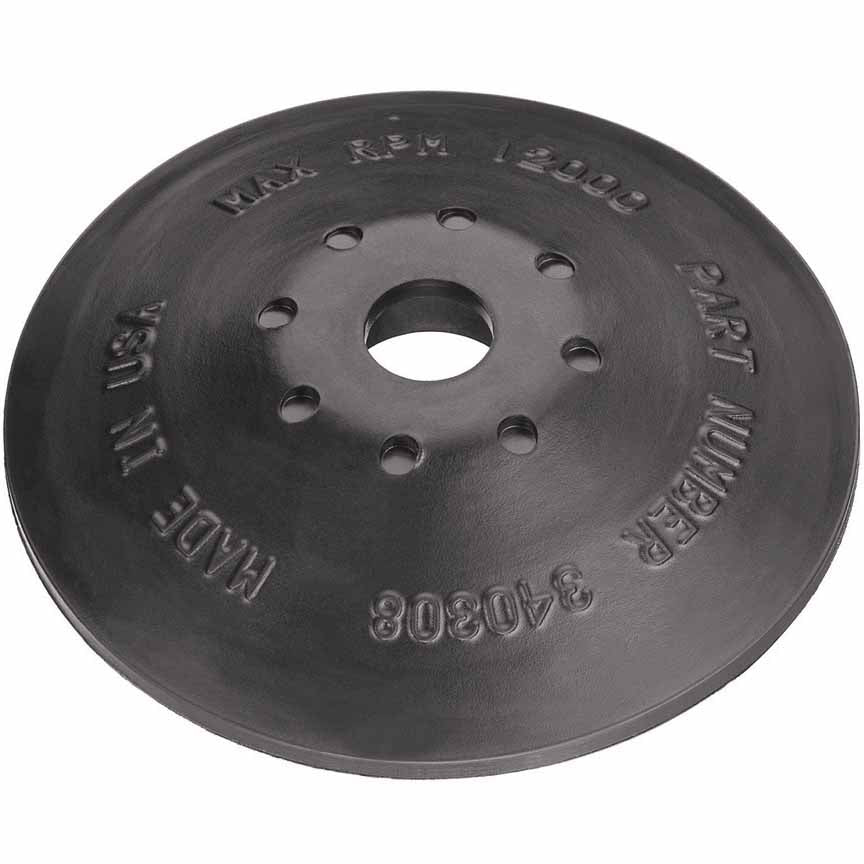 DeWalt DW4945 4-1/2" Steel Reinforced Rubber Backing Pad w/ 5/8"-11 Locking Nut
