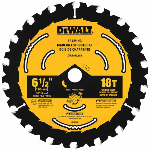 DeWalt DWA161240 6-1/2" 40T Small Diameter Circular Saw Blade Blister