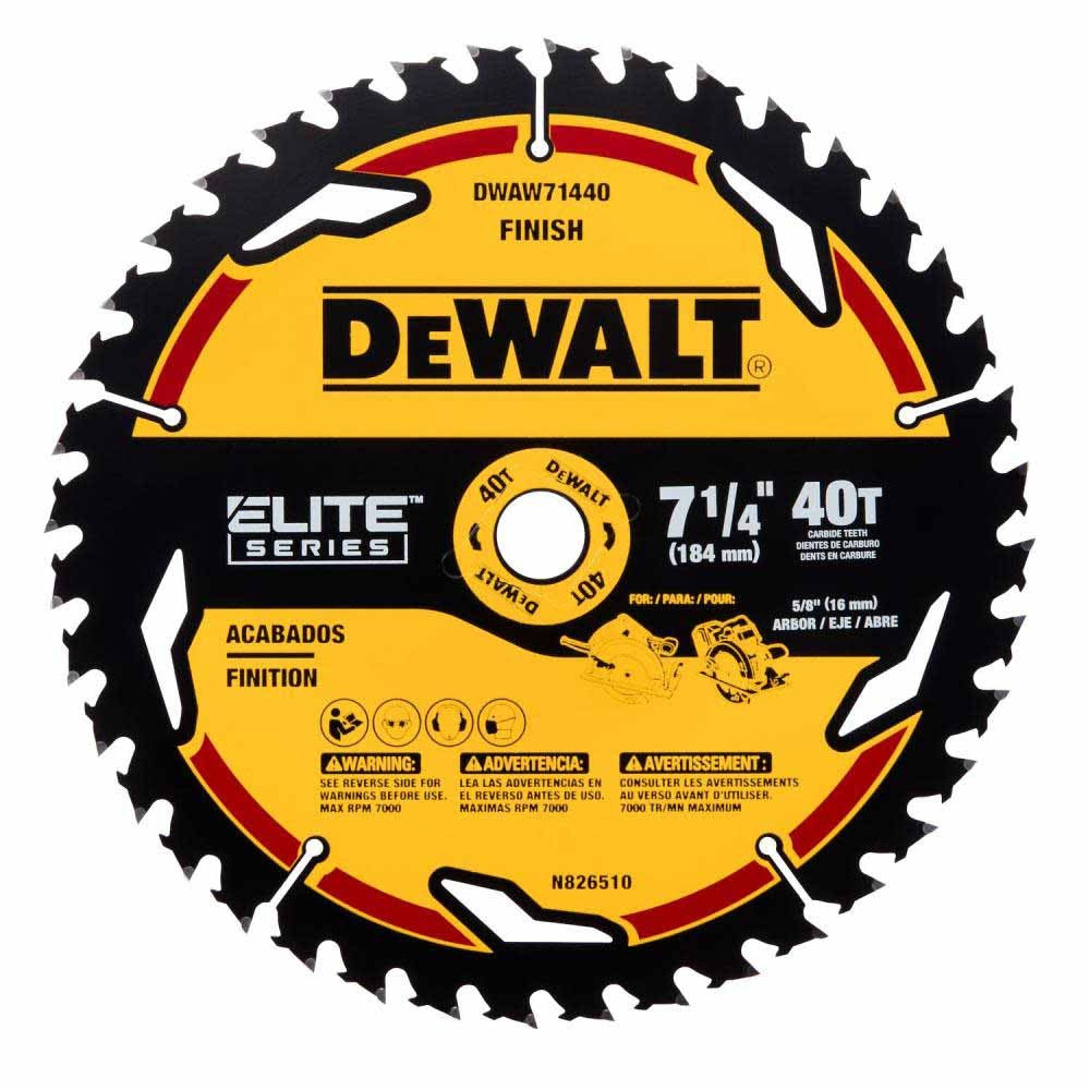 DeWalt DWAW71440 7-1/4" 40T Elite Series Saw Blade