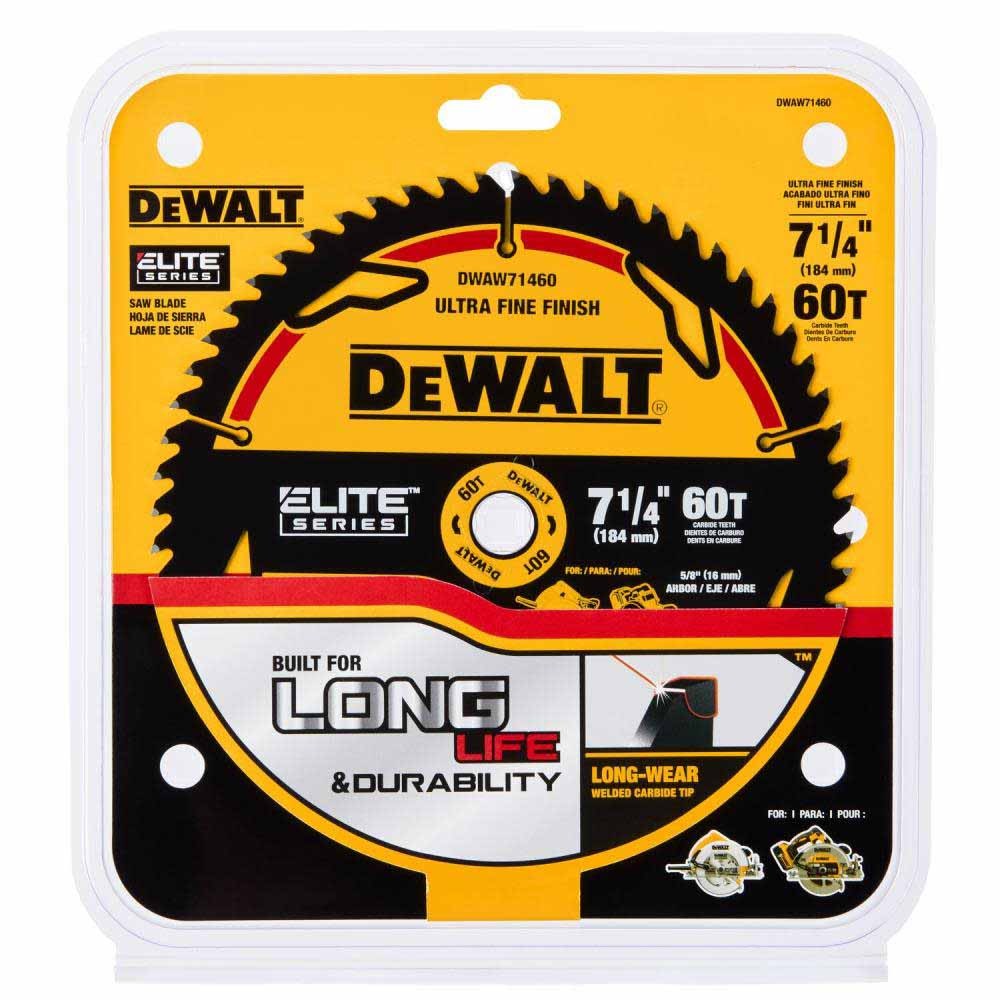 DeWalt DWAW71460 7-1/4" 60T Elite Series Saw Blade