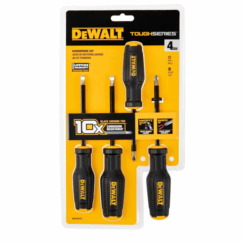 DeWalt DWHT65101 TOUGHSERIES 4Pc Screwdriver Set