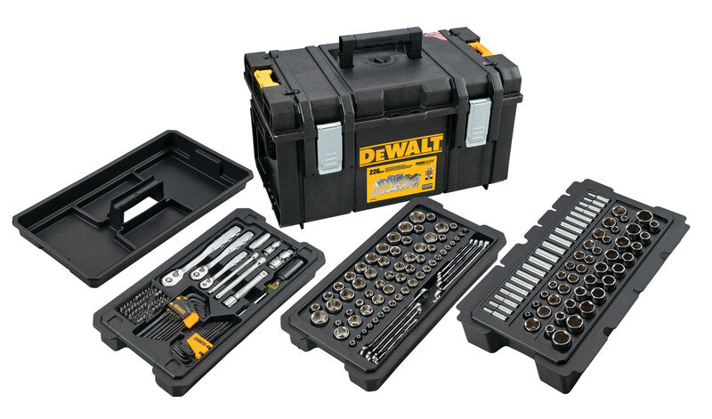 DeWalt DWMT45226H 226 pc. Mechanics Tool Set w/ ToughSystem Large Case