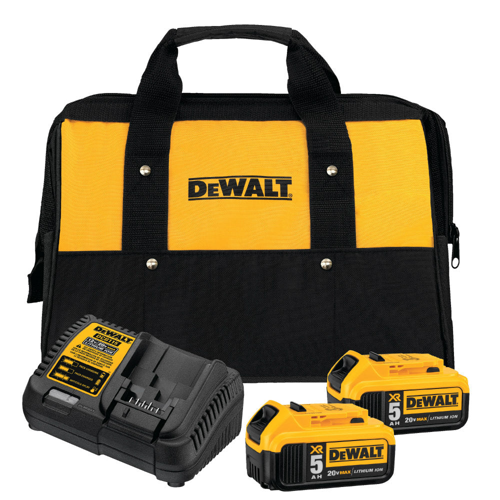 DeWalt DCB205-2CK 20V MAX Li-Ion Battery 2-Pack (5.0 Ah) Starter Kit
