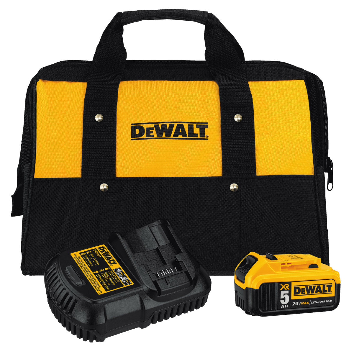 DeWalt DCB205CK 20V MAX 5.0Ah Battery Charger Kit w/ Bag