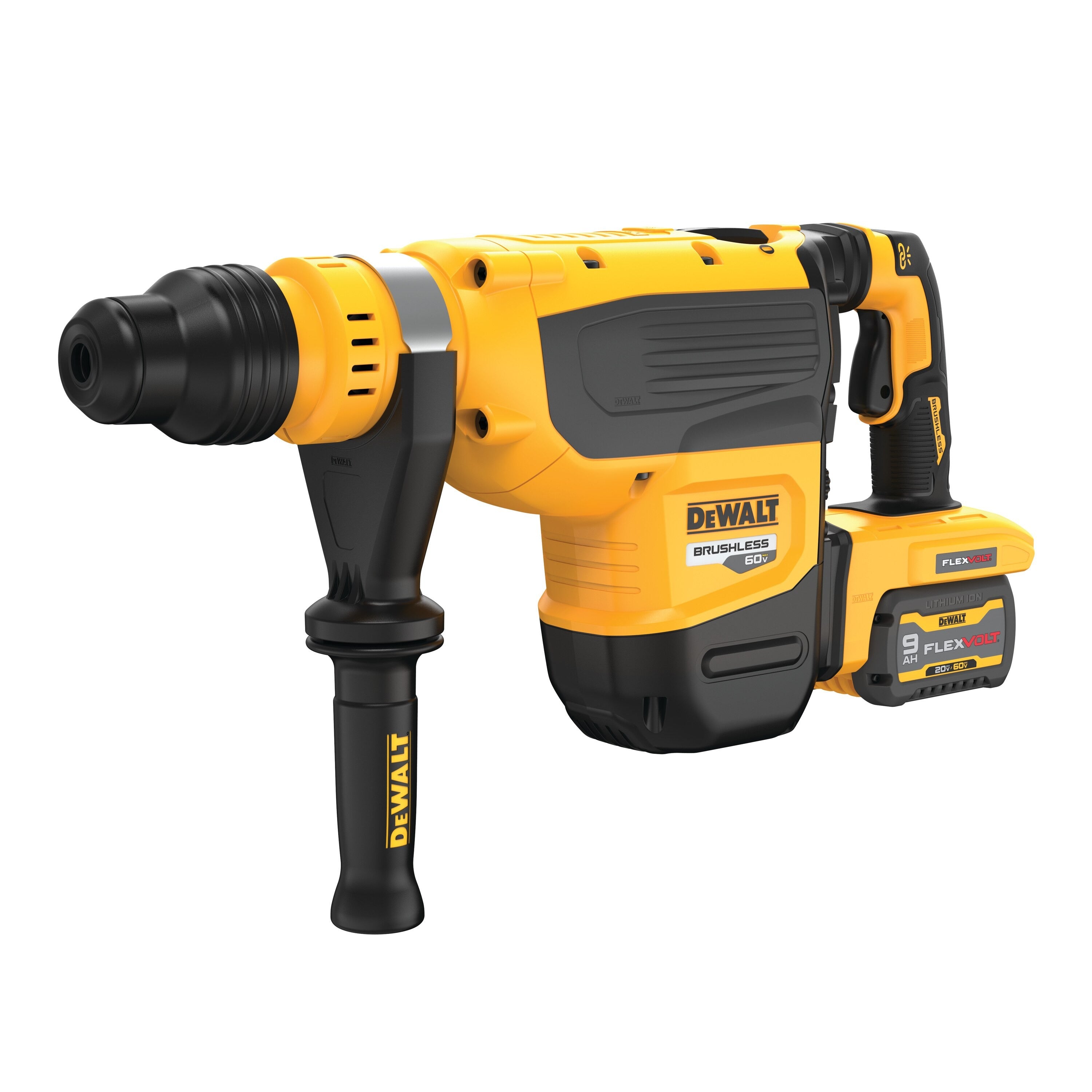 DeWalt DCH735X2 60V MAX Brushless Lithium-Ion 1-7/8" Cordless SDS MAX Combination Rotary Hammer Kit w/ 2 Batteries (9 Ah)