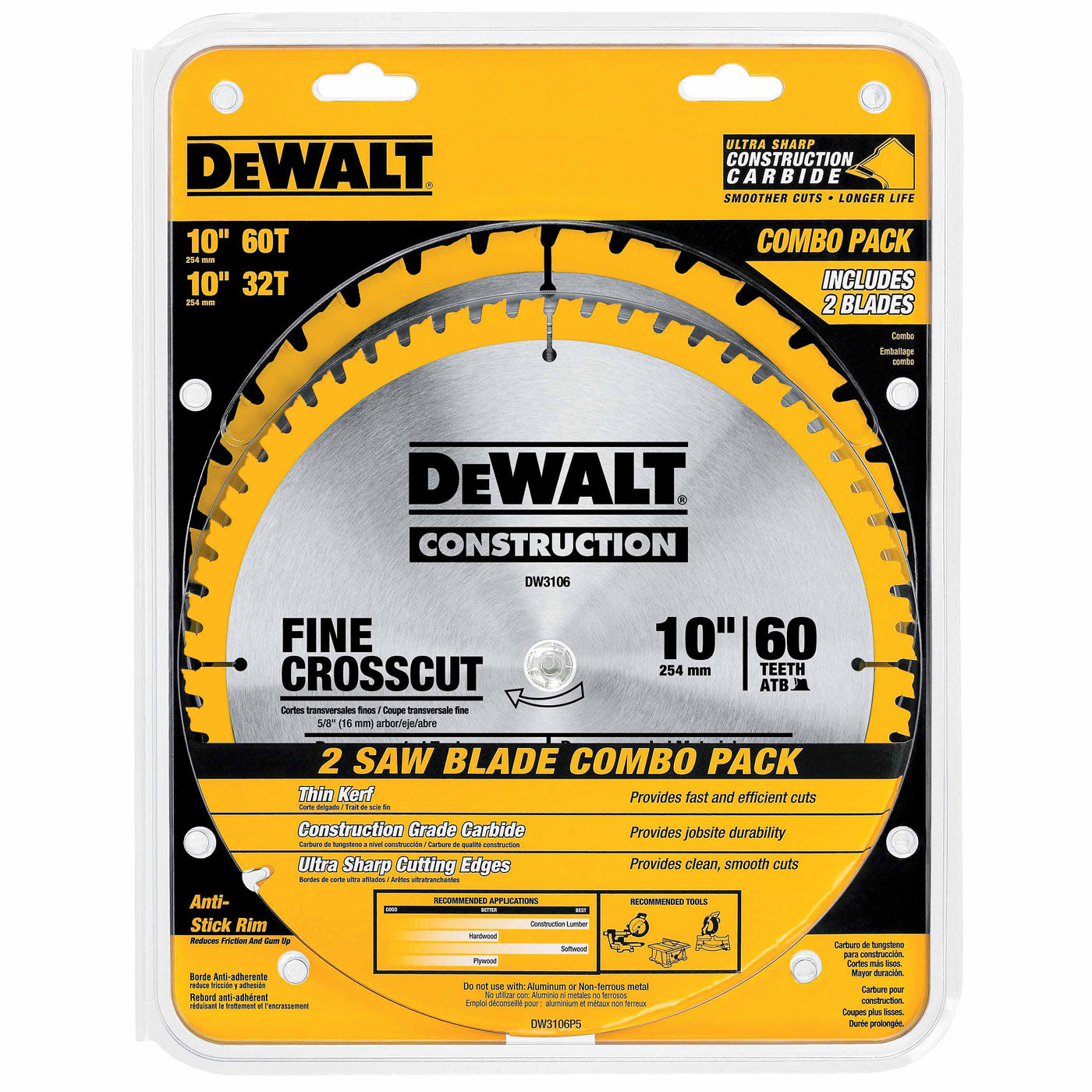 Hojas para sierra caladora - DeWALT (DW3770-5) — Home Store