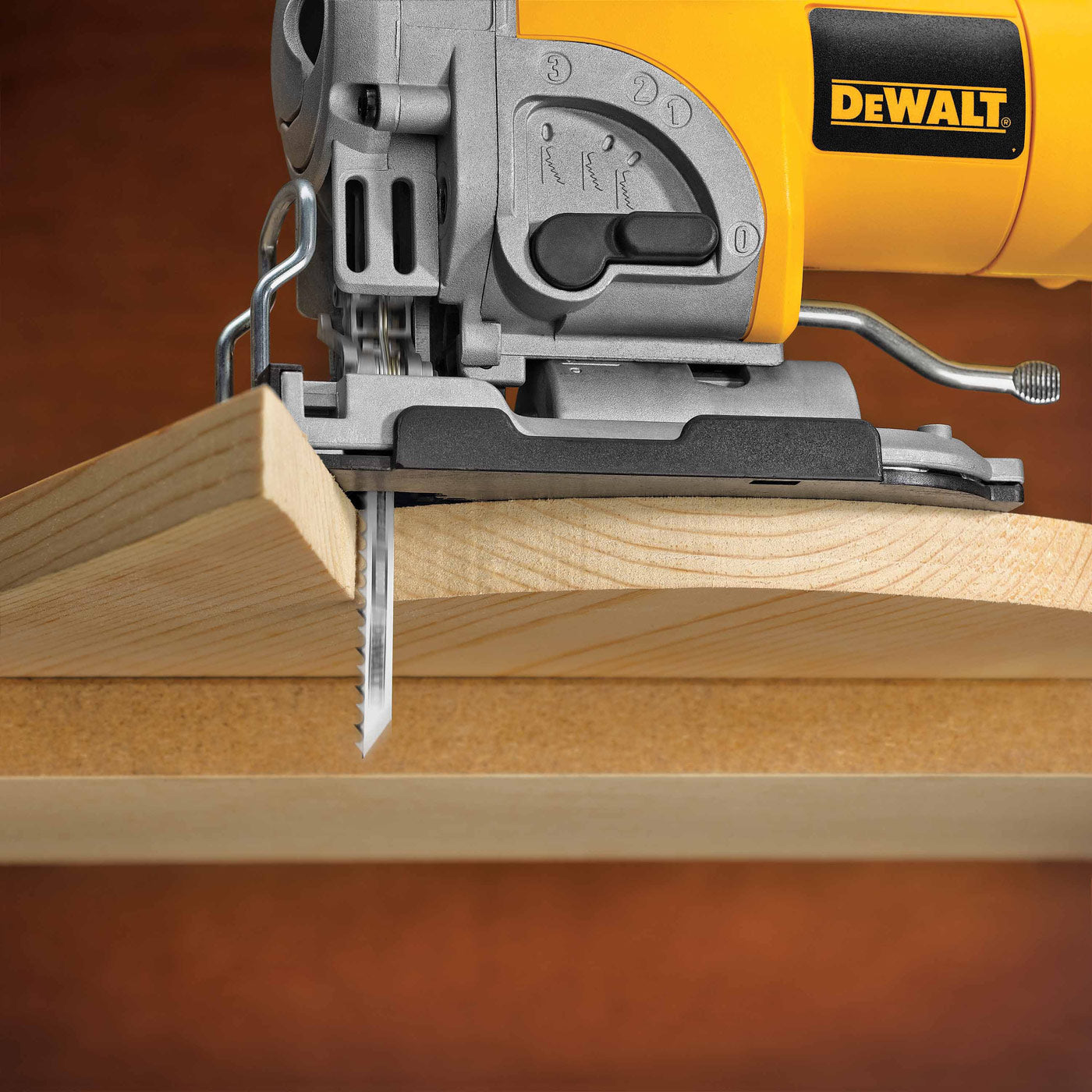DeWalt DW3753H 4" 6 TPI T-Shank Clean Cut Wood Cutting Jig Saw Blade, 5 Pack