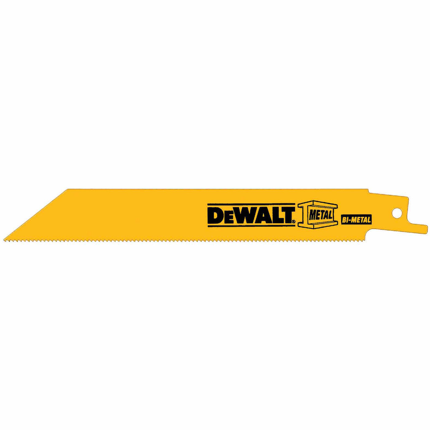DeWalt DW4811B 6" 18 TPI Straight Back Bi-Metal Reciprocating Saw Blade, Metal Cutting