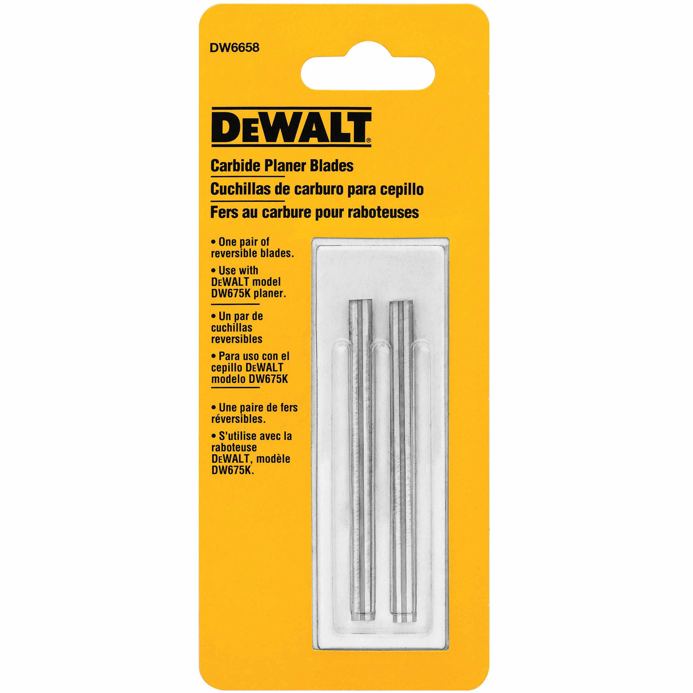 DeWalt DW6658 Carbide Replacement Blades (for DW675)