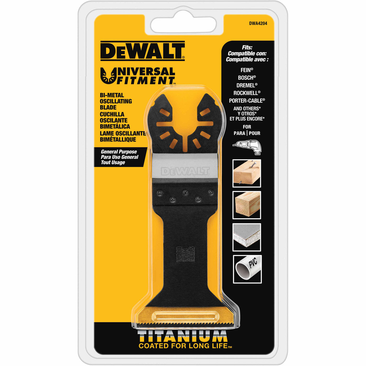 DeWalt DWA4204 Wide Titanium Oscillating W