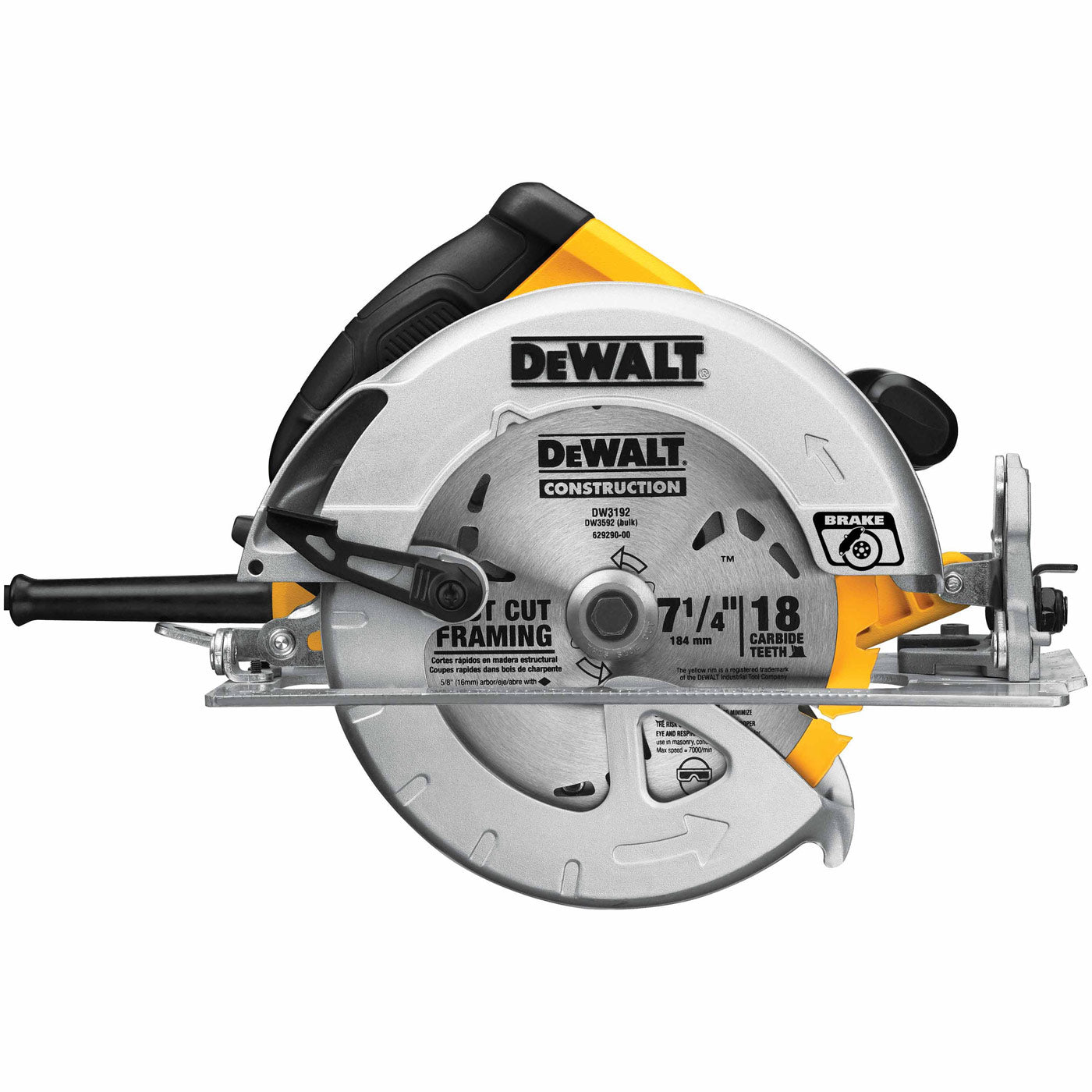 DeWalt DWE575SB 7-1/4" Lightweight Circular Saw w/ Electric Brake