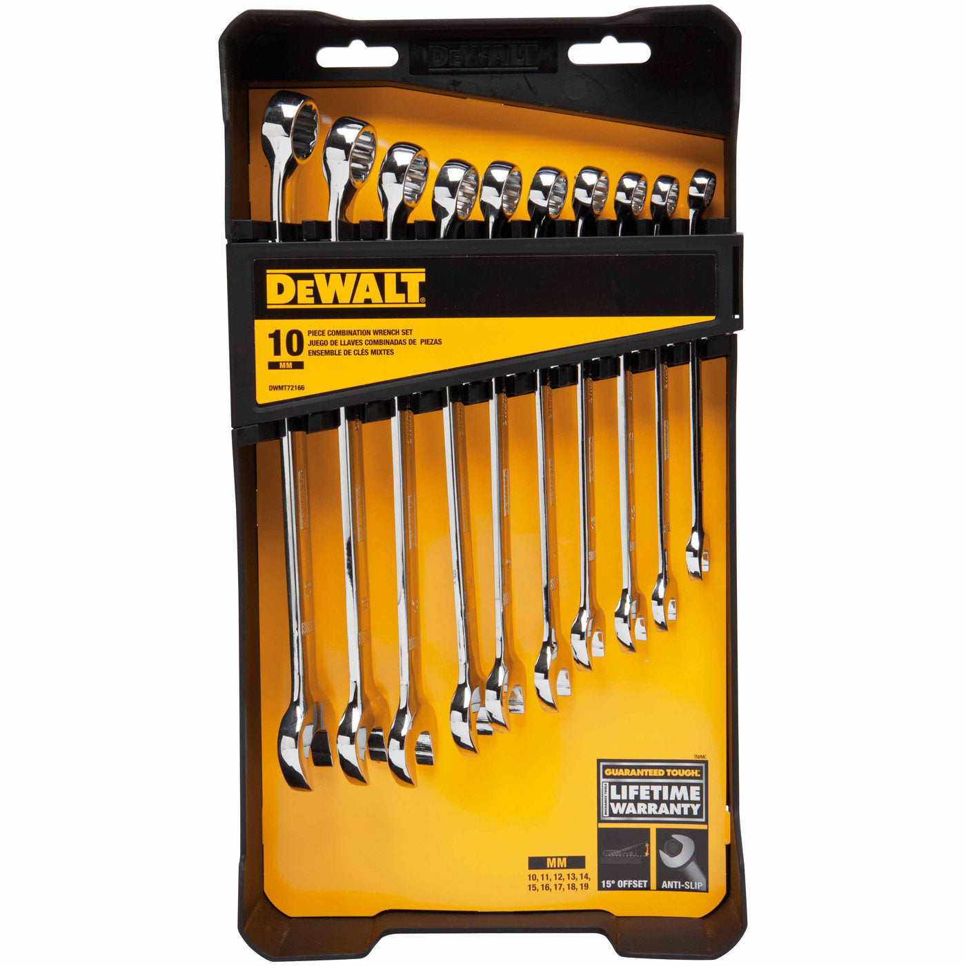 DeWalt DWMT72166 10 Piece Metric Combination Wrench Set